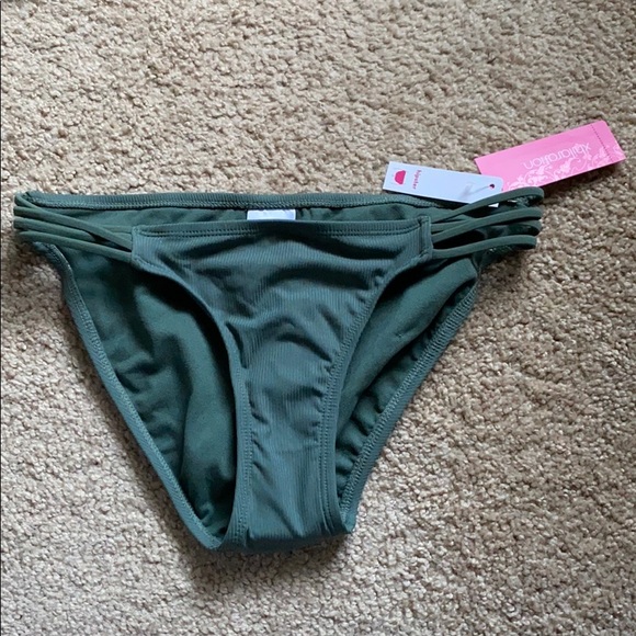 Xhilaration olive green bikini bottom size S - Picture 1 of 6